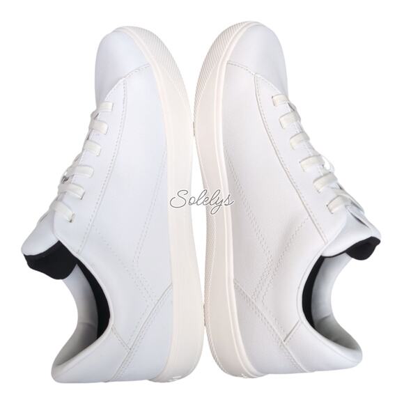 Vessi Soho Mens 9 Ivory White Low Top Waterproof Knit Vegan Leather Sneaker - Picture 11 of 12
